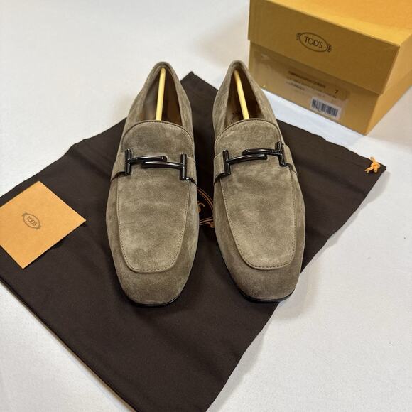 Tod’s MOCASSINO DOPPIA T FONDO CUOIO Loafers Size 7UK/8.5US New In Box MSRP $925